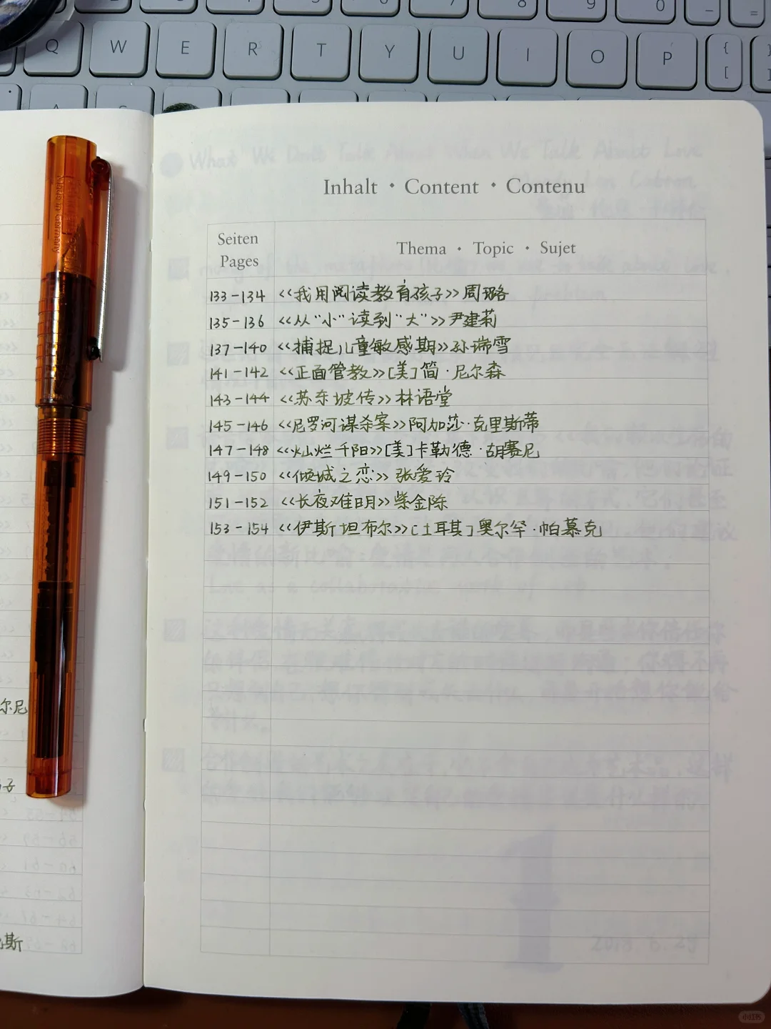 10年读书笔记书单来了