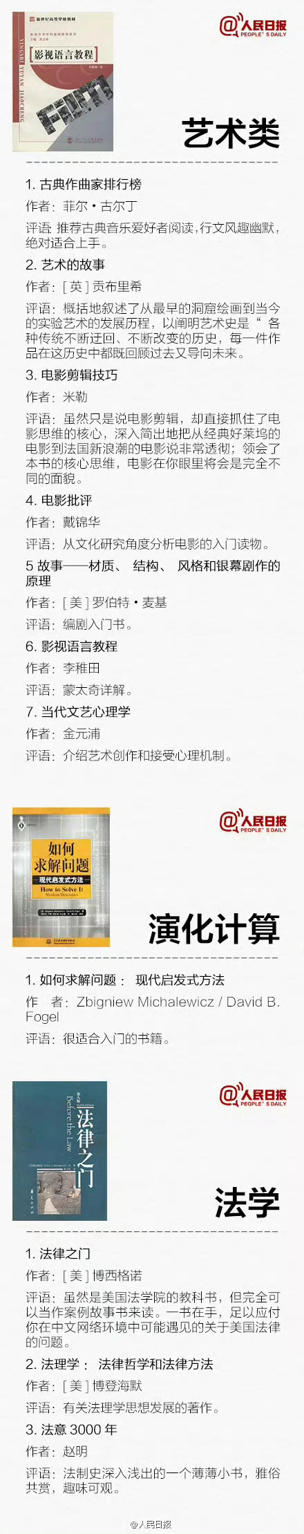 真不愧是人民日报推荐的书单