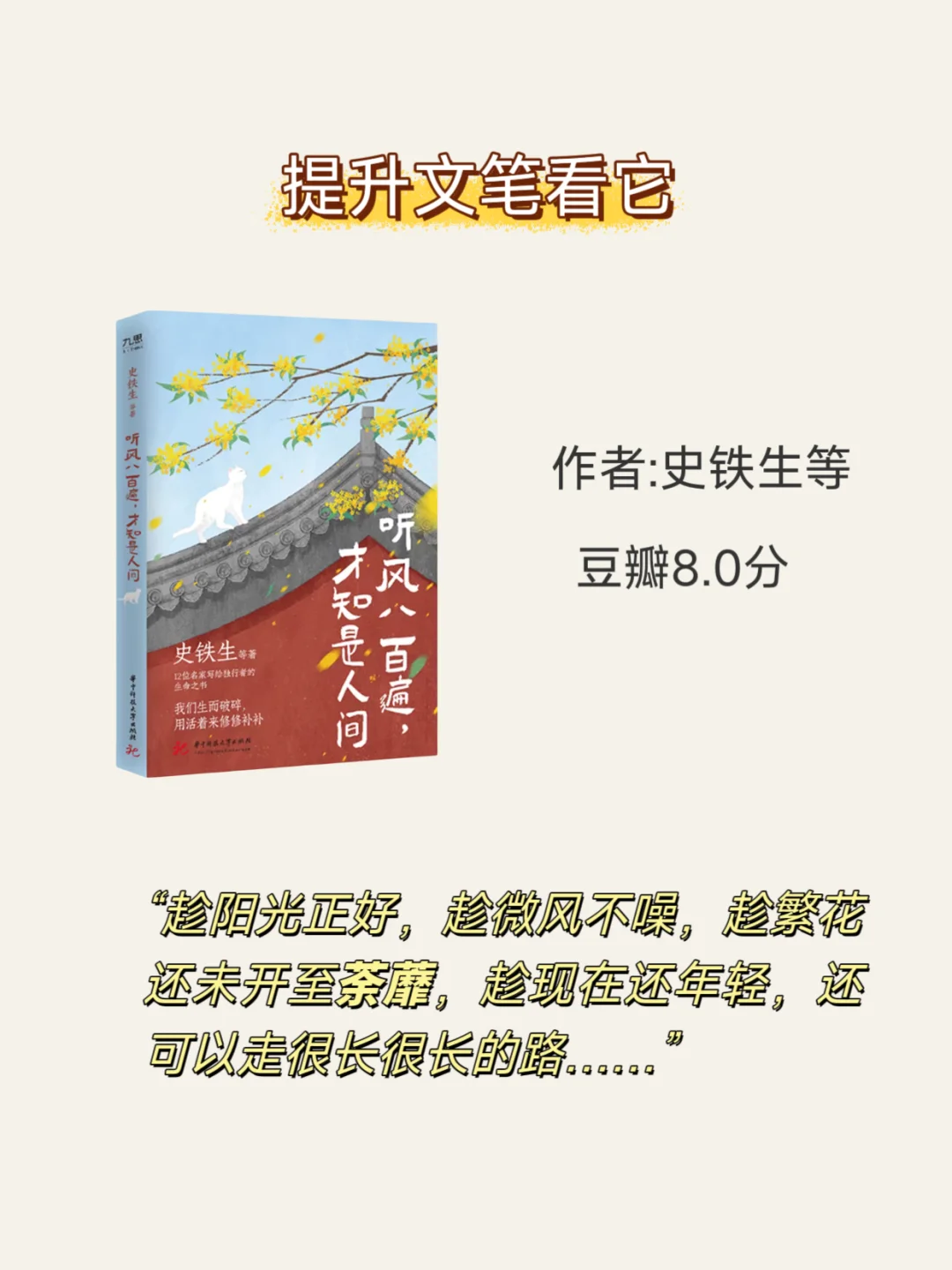 文笔差的女生🔥请死磕这8本神书‼️