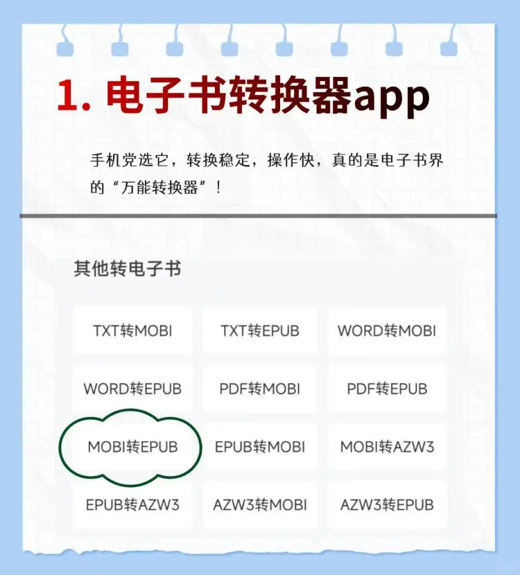 MOBI转EPUB我用这一招，三步搞定📥