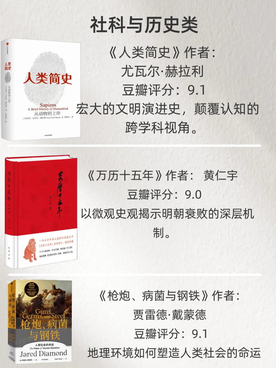 豆瓣评分9.0以上的书单，你读过哪本？