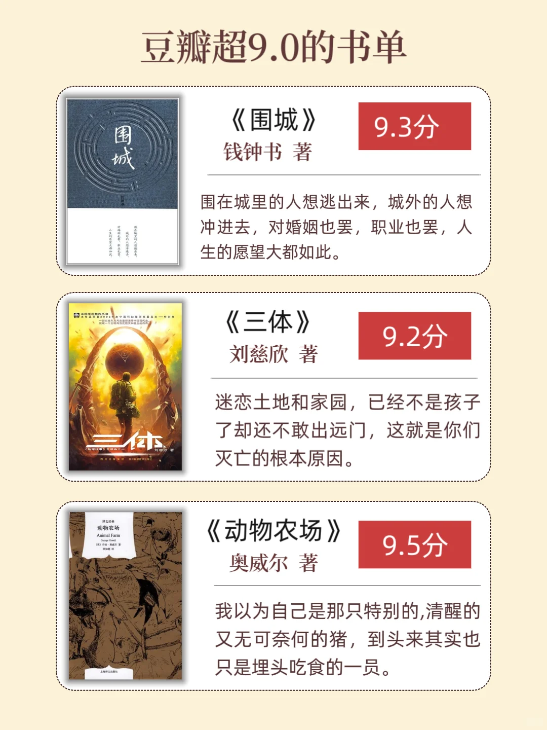 豆瓣超9.0的书单，你读过几本？
