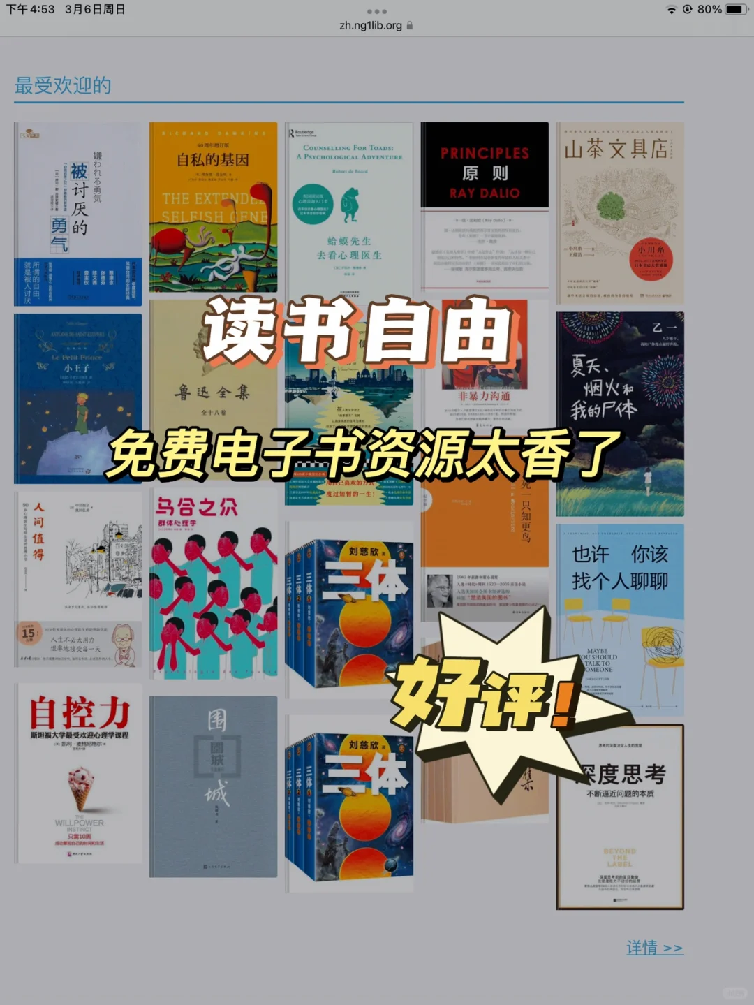 一个网站，带你实现电子书自由‼️