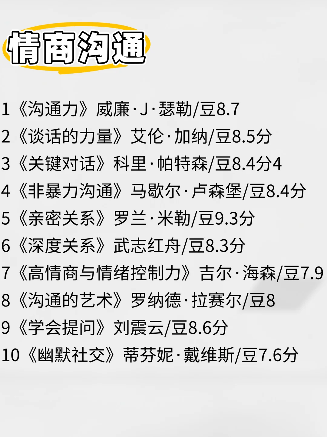 豆瓣高分书单，请在35岁之前读完这80本书