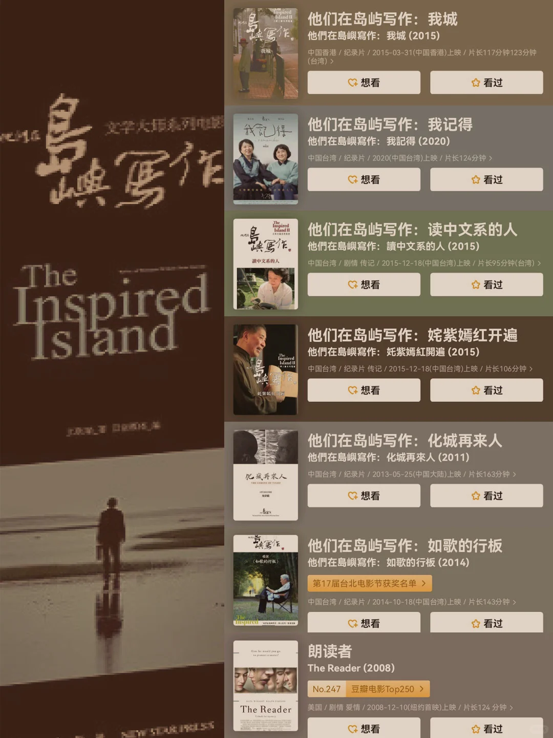 8部治愈书书单纪录片
