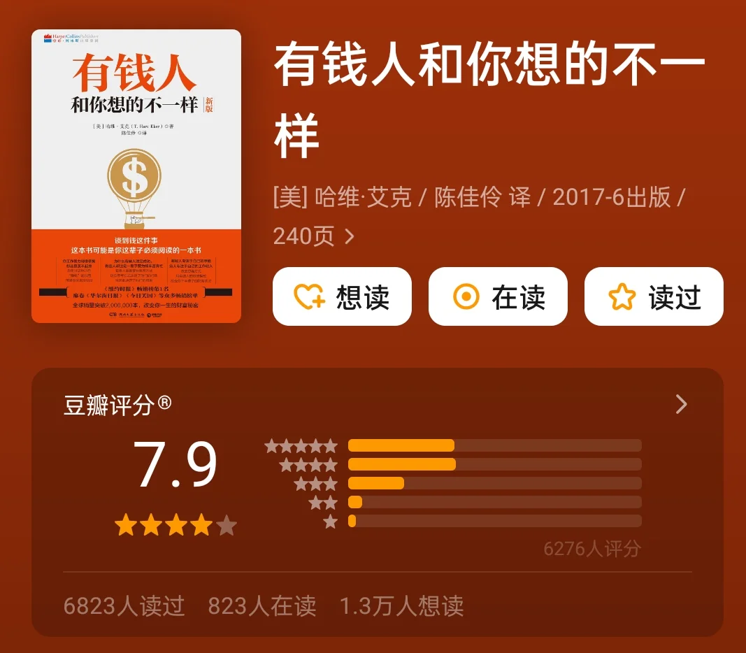 打工人必看书单Vol.5|有钱人和你想的不一样