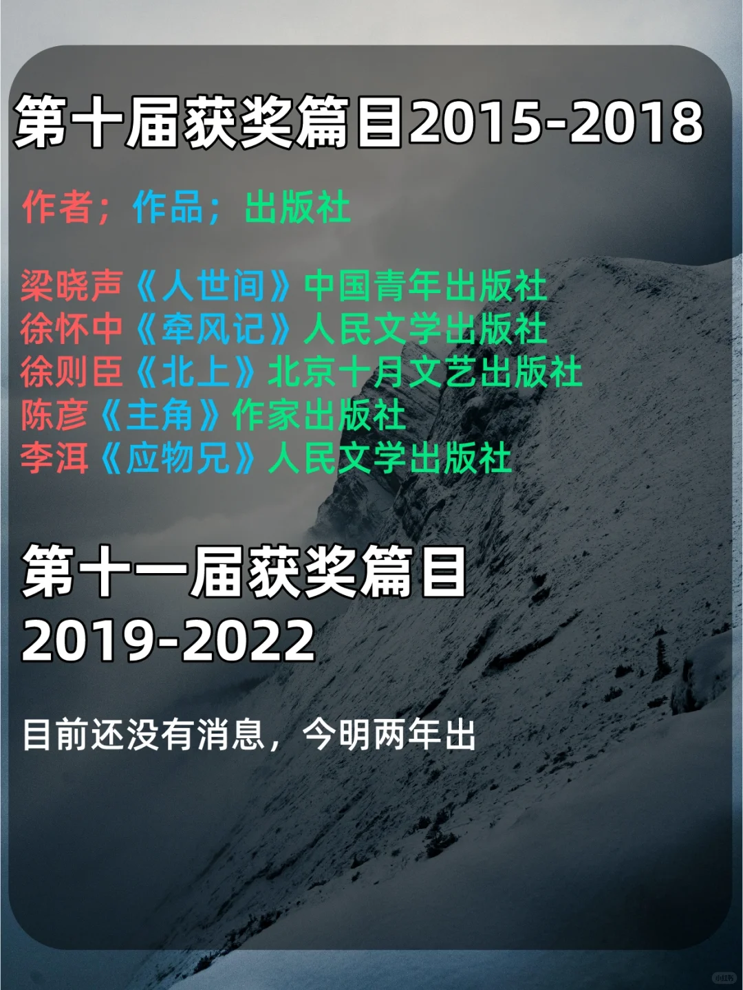 私藏书单｜我要安利这份茅盾文学奖书单！