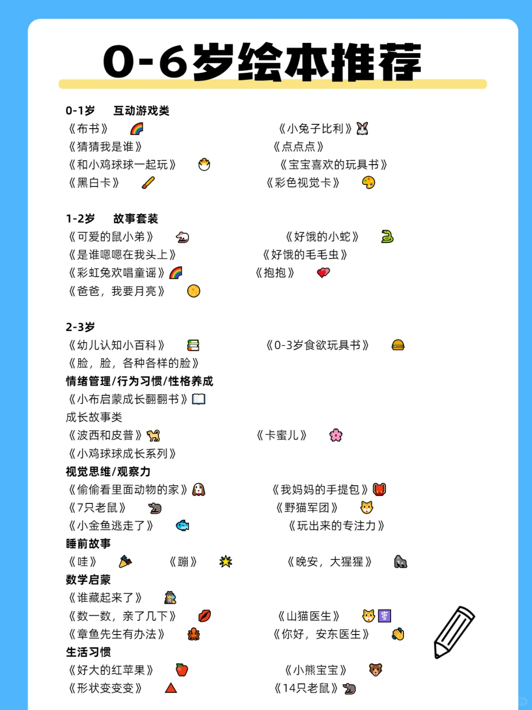 # 0-6岁绘本大合集✨坚持阅读静待花开宝子