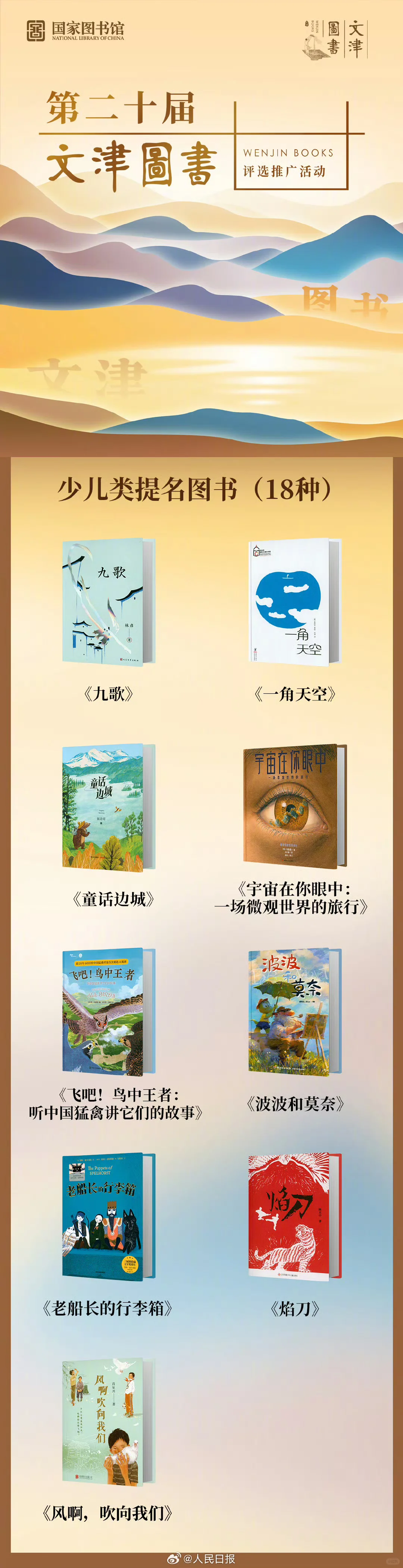 📚 国家图书馆推荐｜最新文津图书奖书单