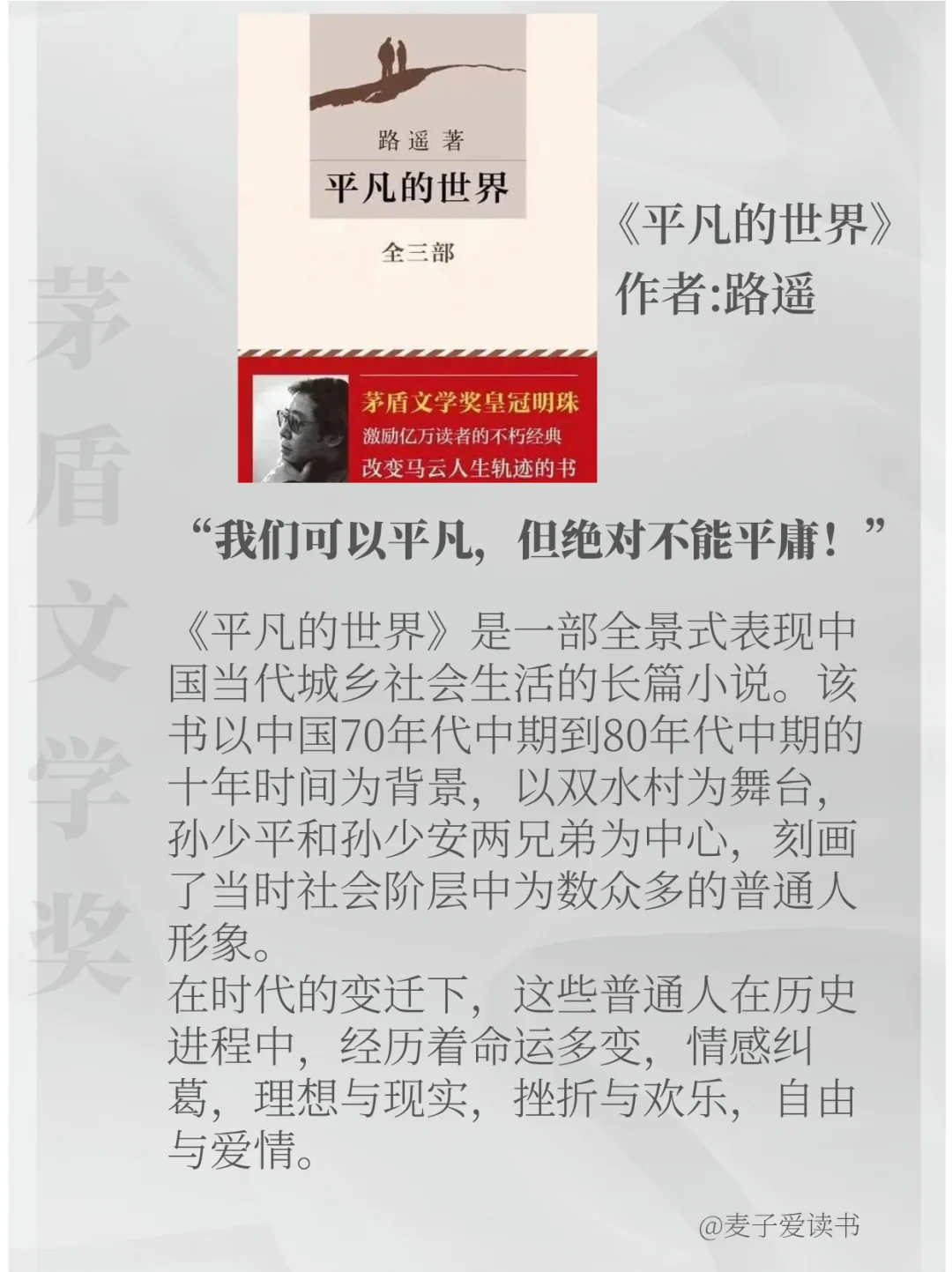 10本评分最高的【茅盾文学奖】作品