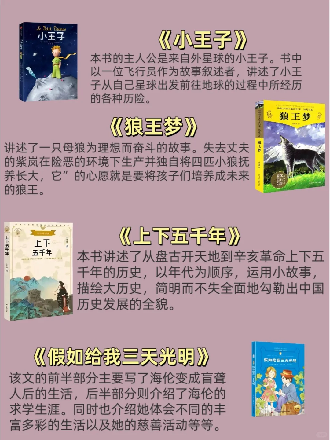 1——6年级必读经典书单！