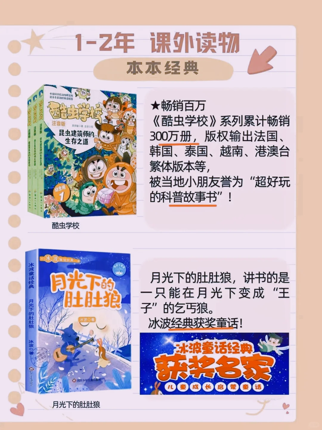 🔥一二年级必读书单，人民日报推荐👍