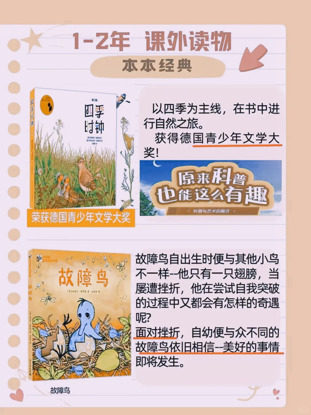 🔥一二年级必读书单，人民日报推荐👍