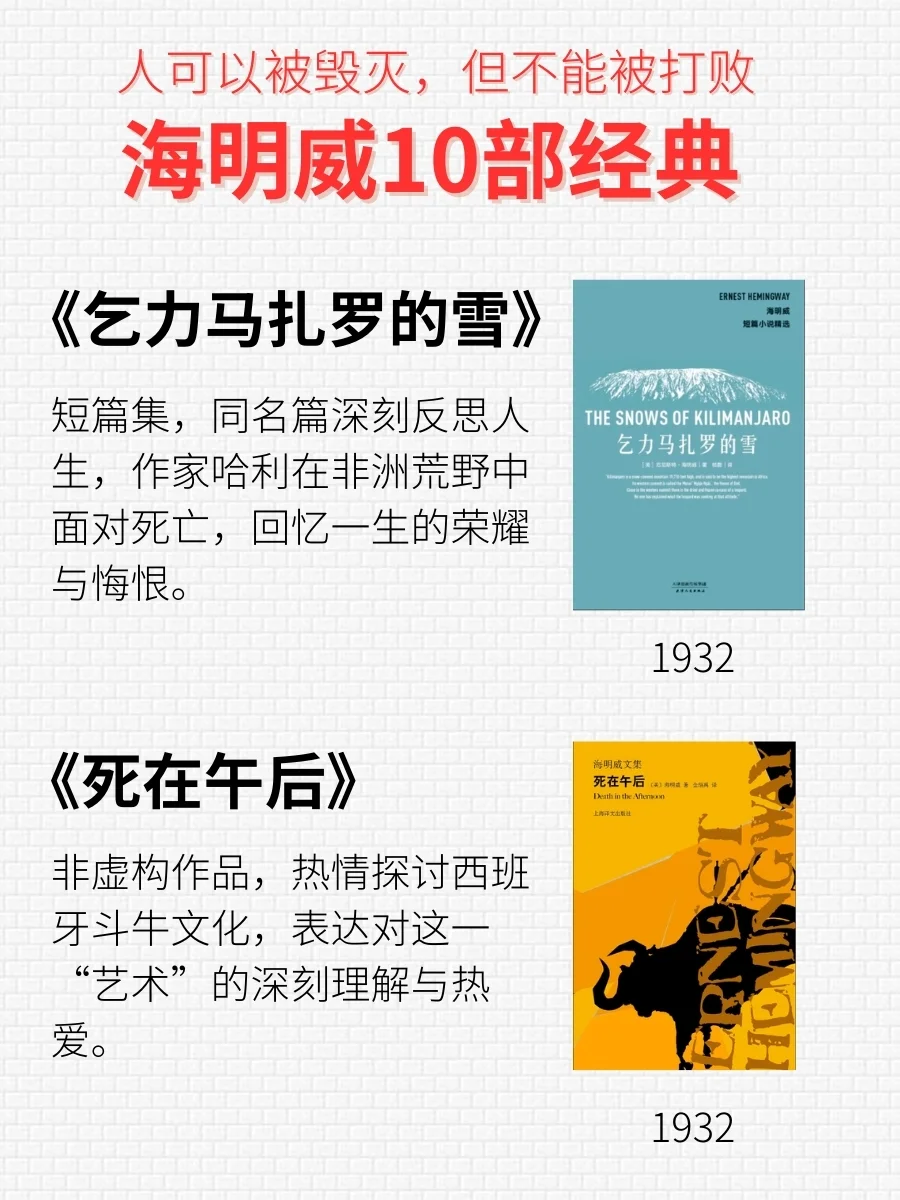 硬汉文学天花板！海明威传奇人生&必读书单