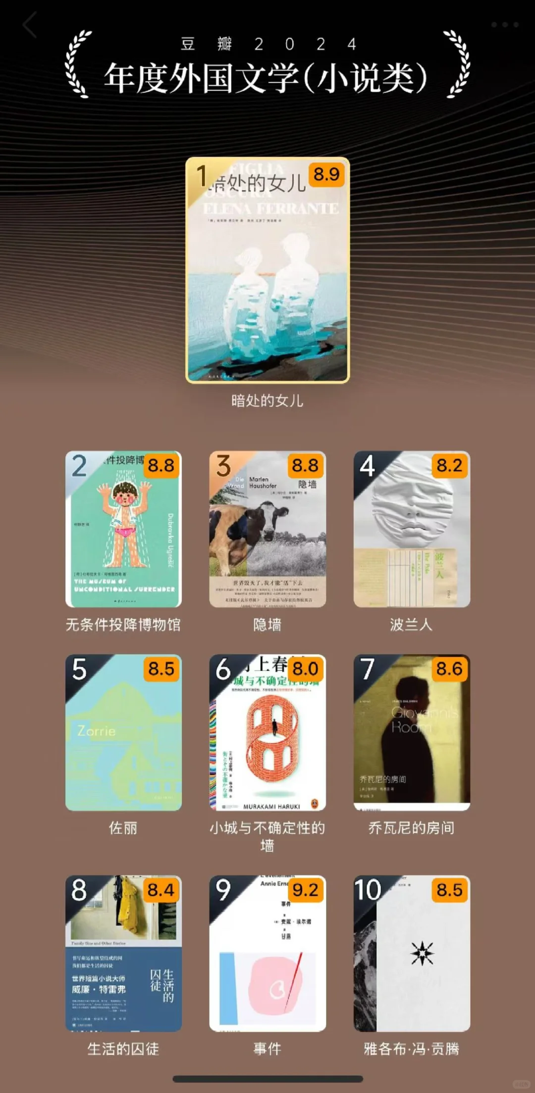 2025年读什么？这18份榜单给你参考答案！