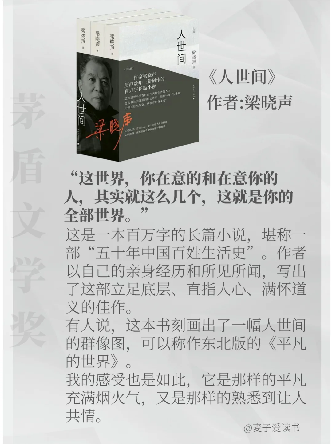 10本评分最高的【茅盾文学奖】作品