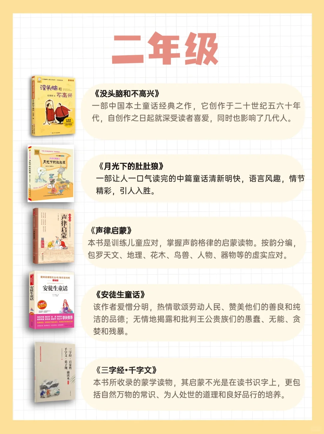 一到六年级课外必读书目汇总