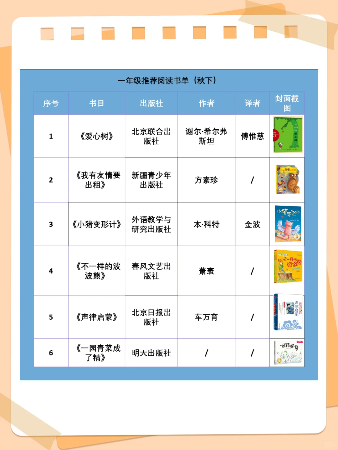 📚🌟【一年级全年阅读计划！】