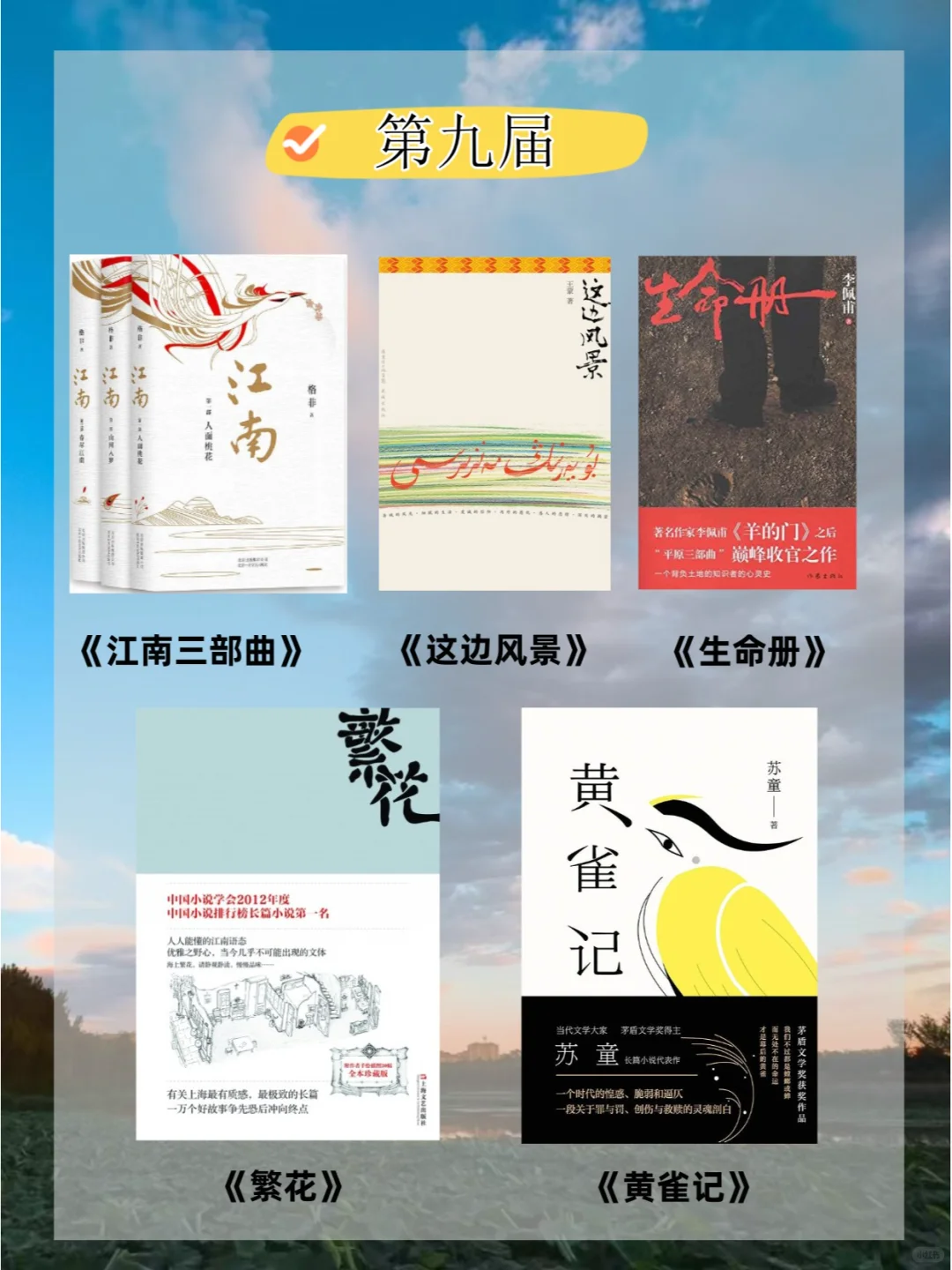 历届茅盾文学奖获奖作品全名单