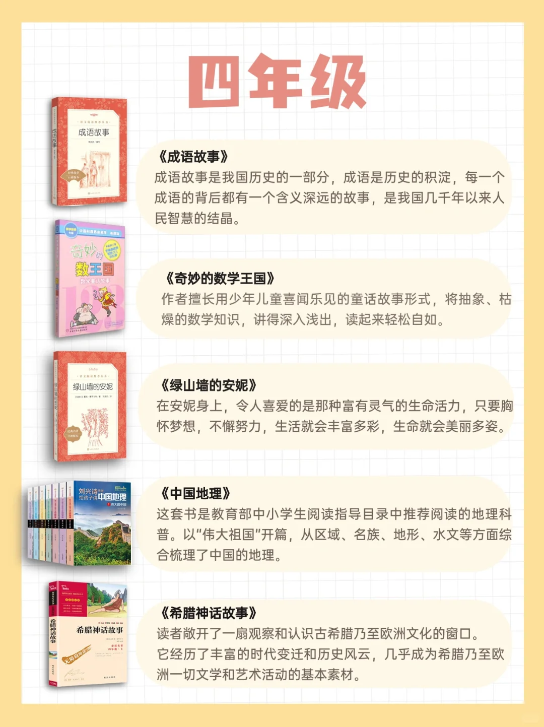 一到六年级课外必读书目汇总