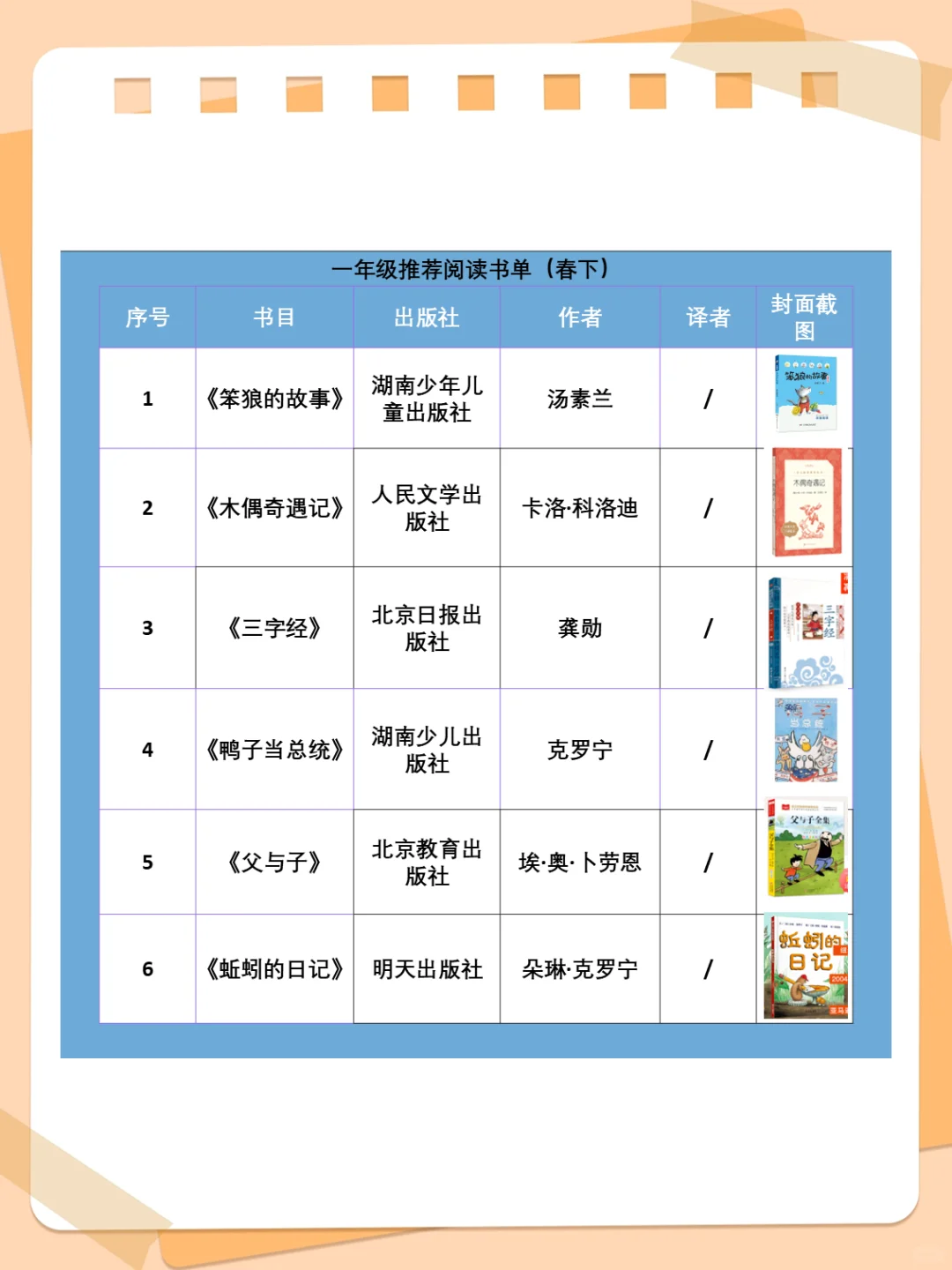 📚🌟【一年级全年阅读计划！】