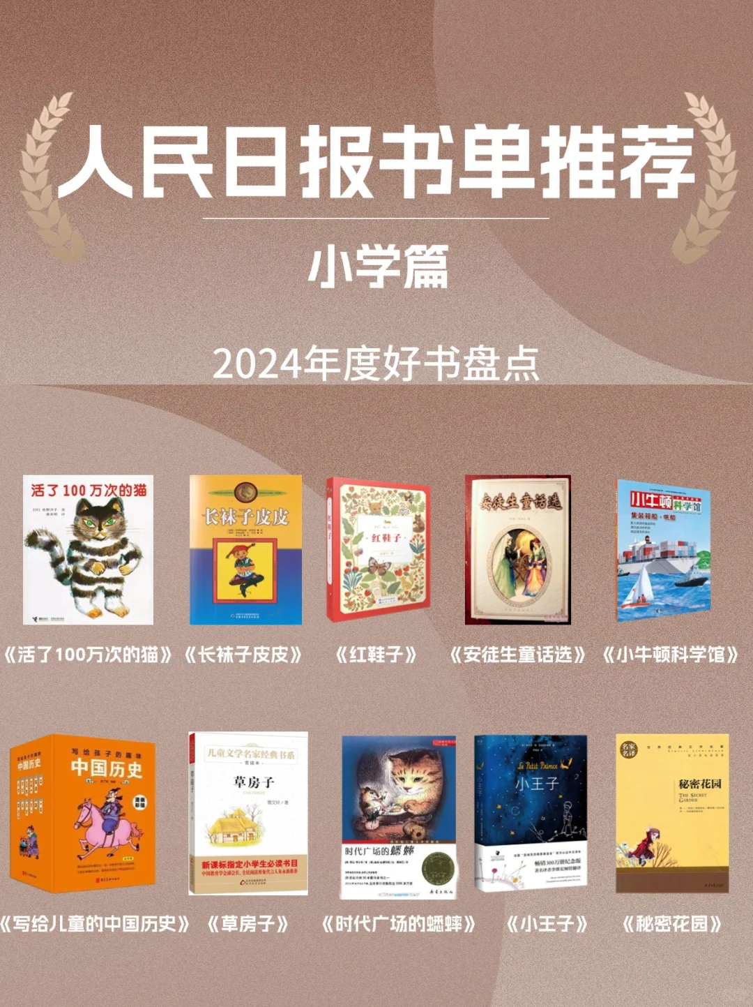 人民日报推荐书单📚小学生必读好书❗️❗️