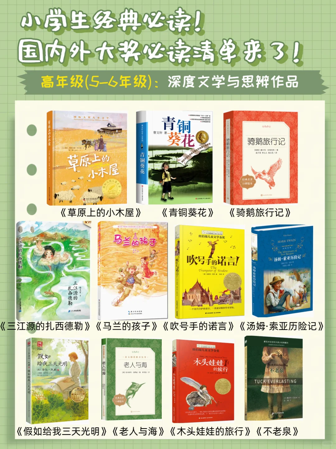 国际大奖清单系列三 🔥小学生经典必读！