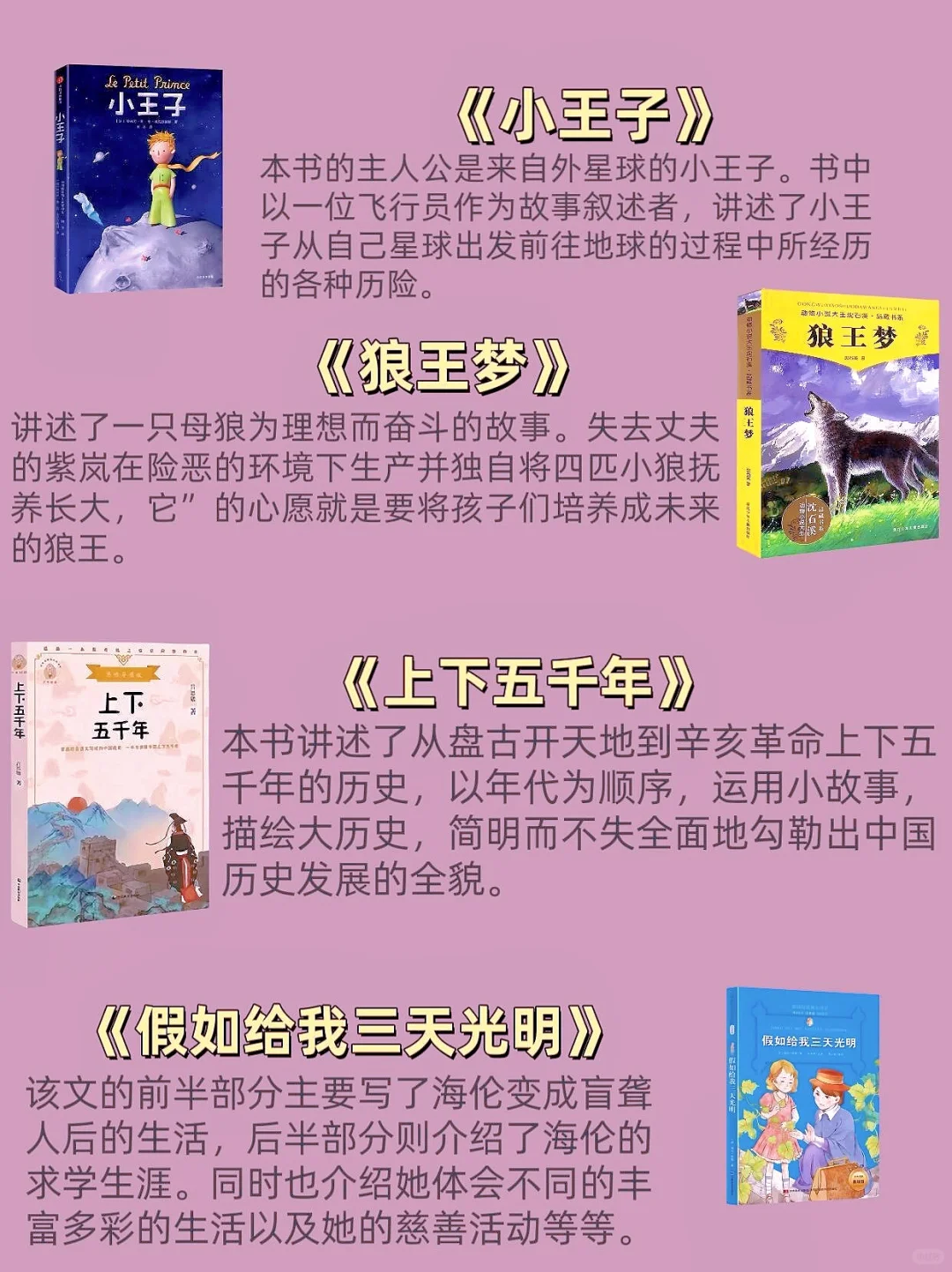 📚 小学1-6年级优质课外必读书单推荐