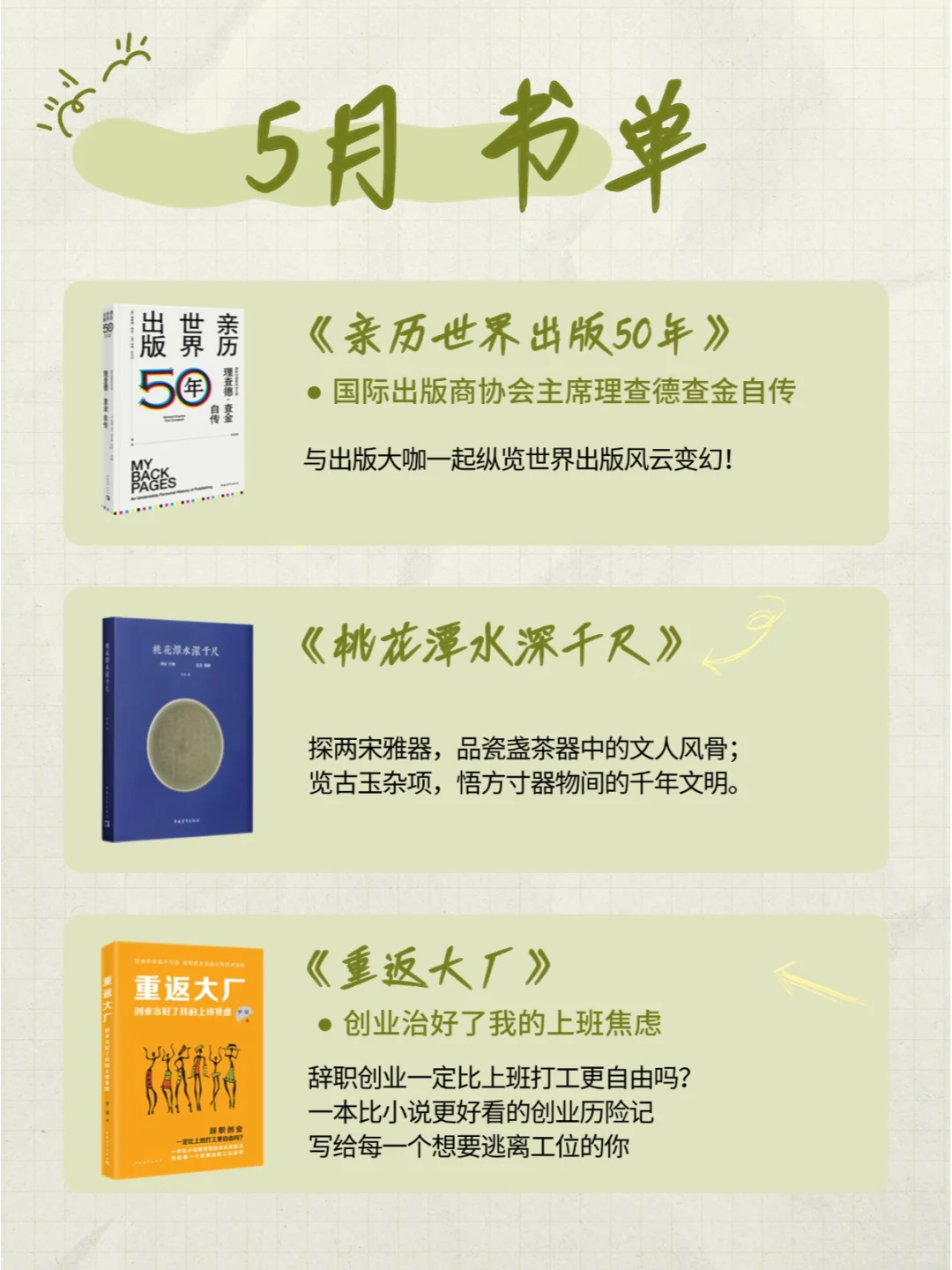 新书速递｜5月新书，每月新书约评活动启动！