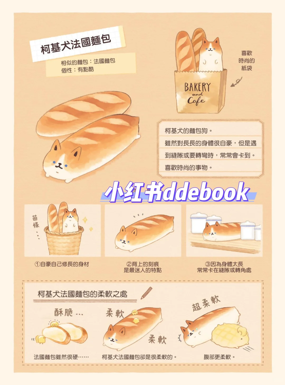 A10《麵包狗》烘焙面包书，可爱狗狗造型面包