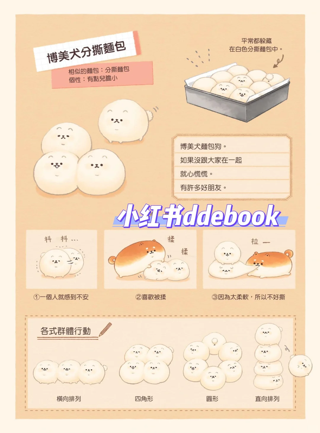 A10《麵包狗》烘焙面包书，可爱狗狗造型面包