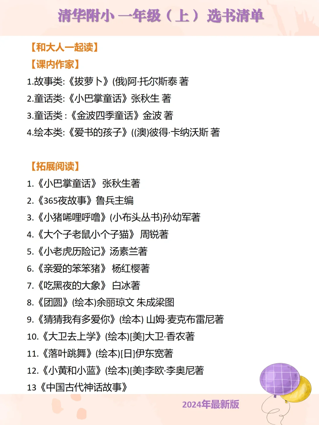 我发现海淀名小1-6年级阅读书单全在这里啦！