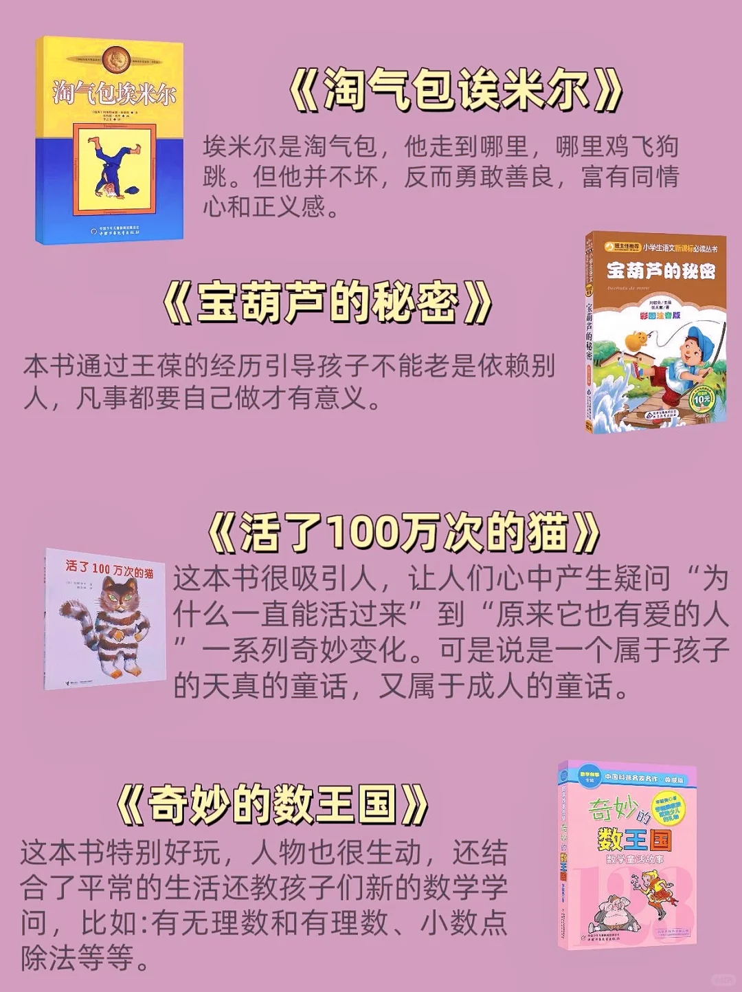 📚 小学1-6年级优质课外必读书单推荐