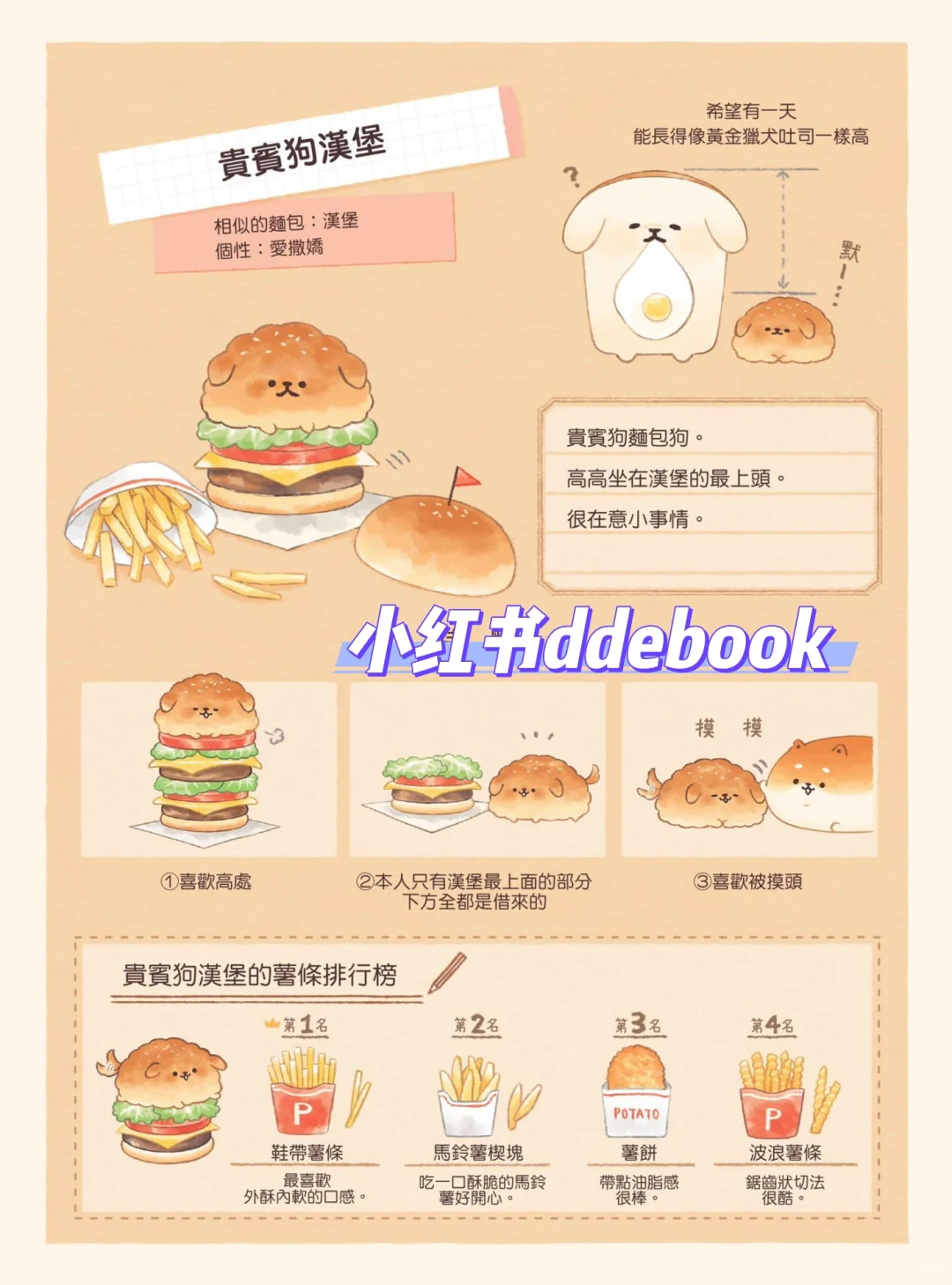 A10《麵包狗》烘焙面包书，可爱狗狗造型面包