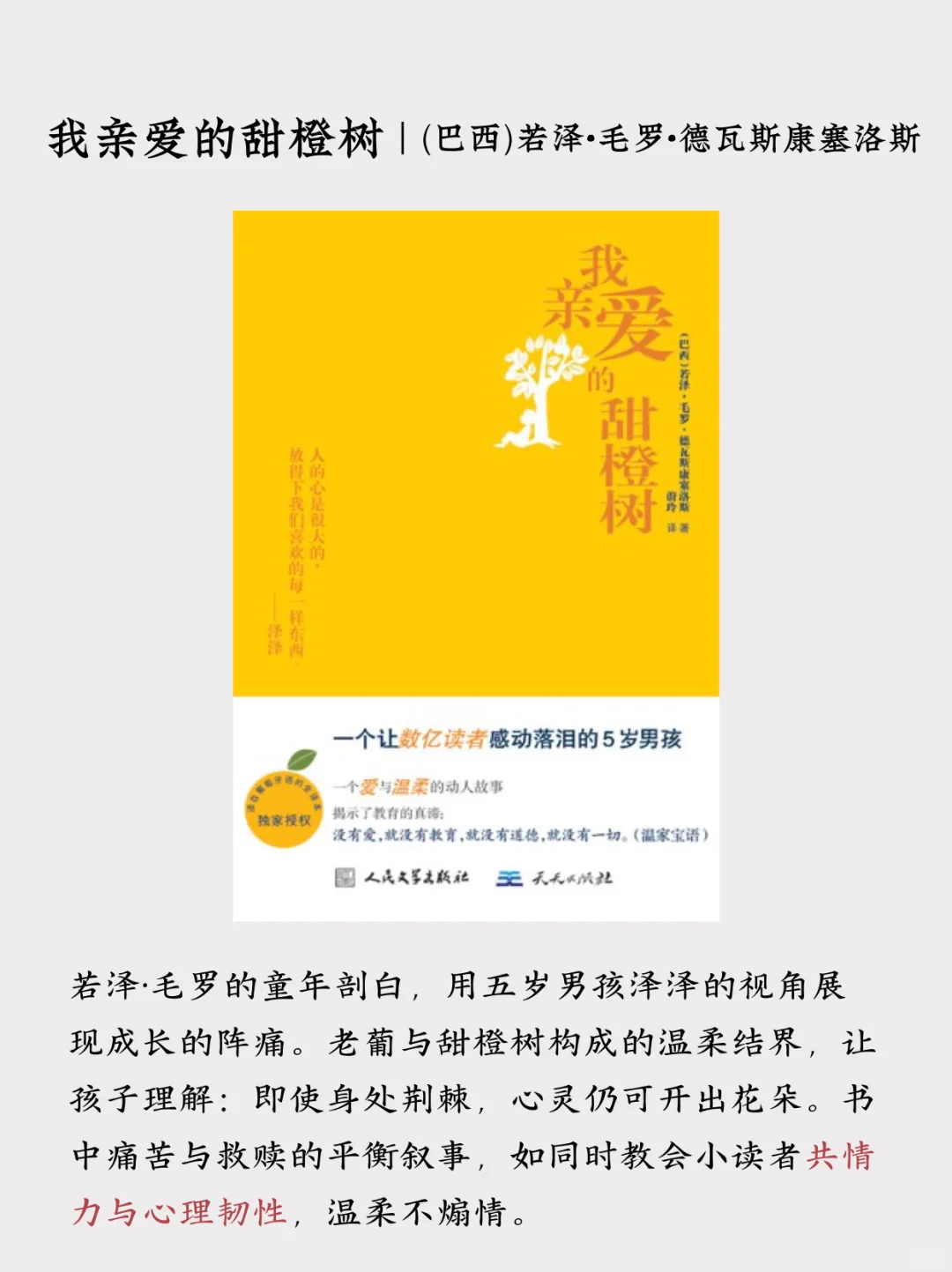 给小朋友，也给大朋友们的书籍推荐