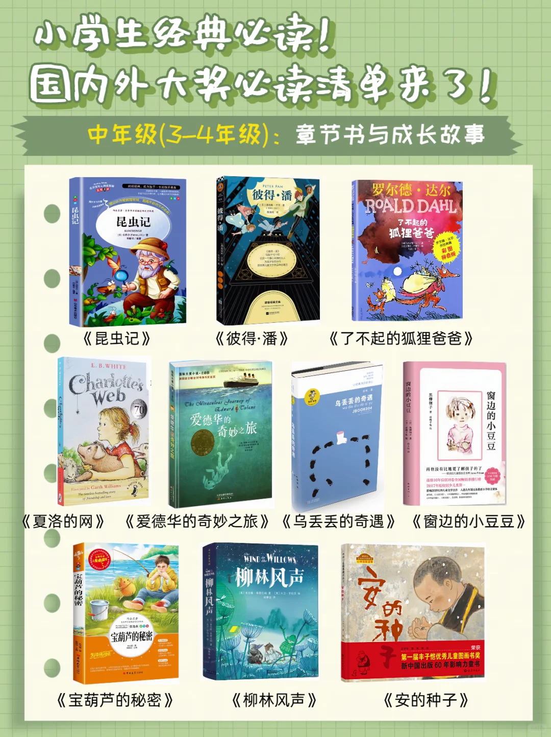 国际大奖清单系列三 🔥小学生经典必读！
