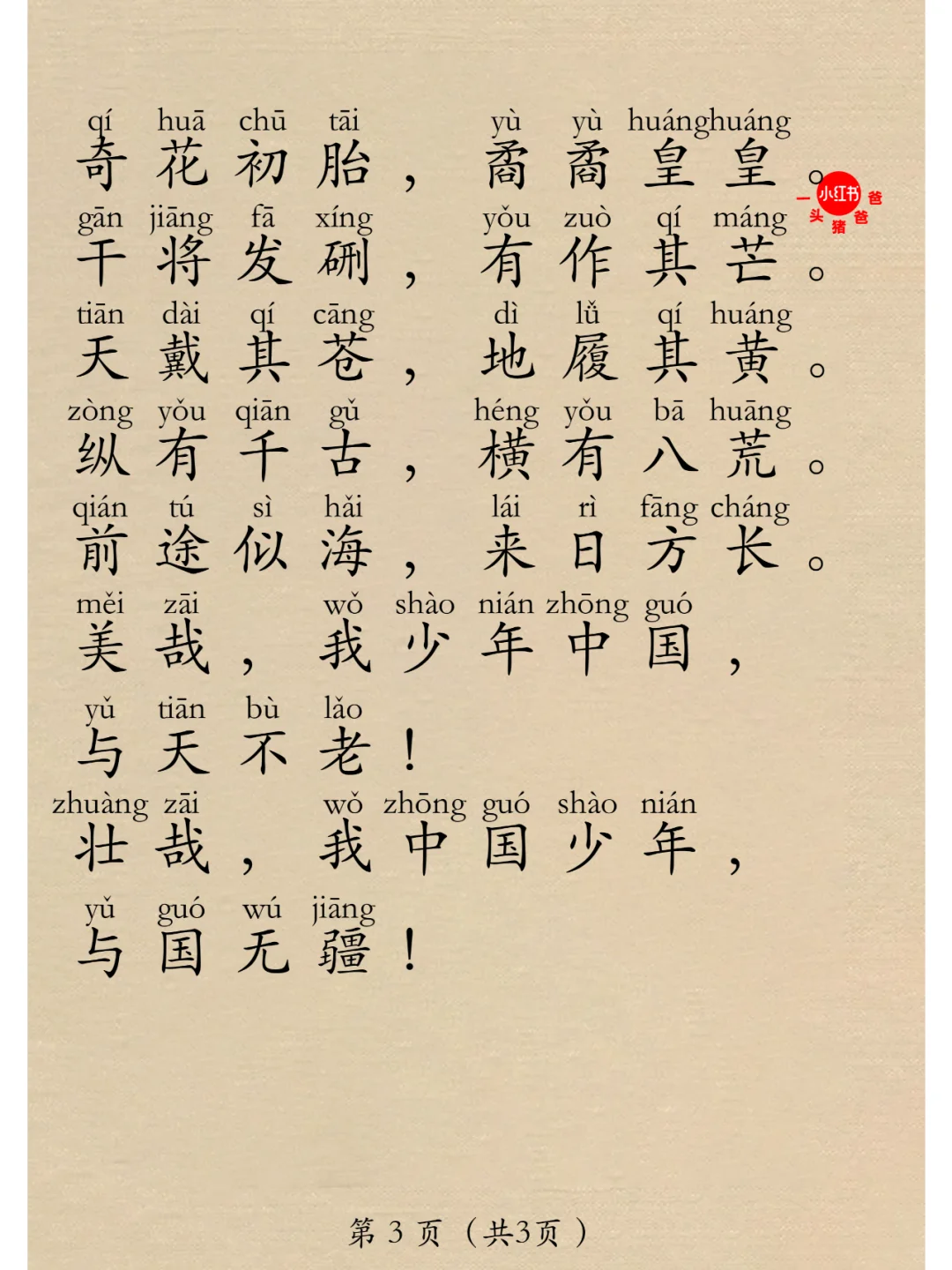 💪💪💪 《少年中国说》少年强则国强