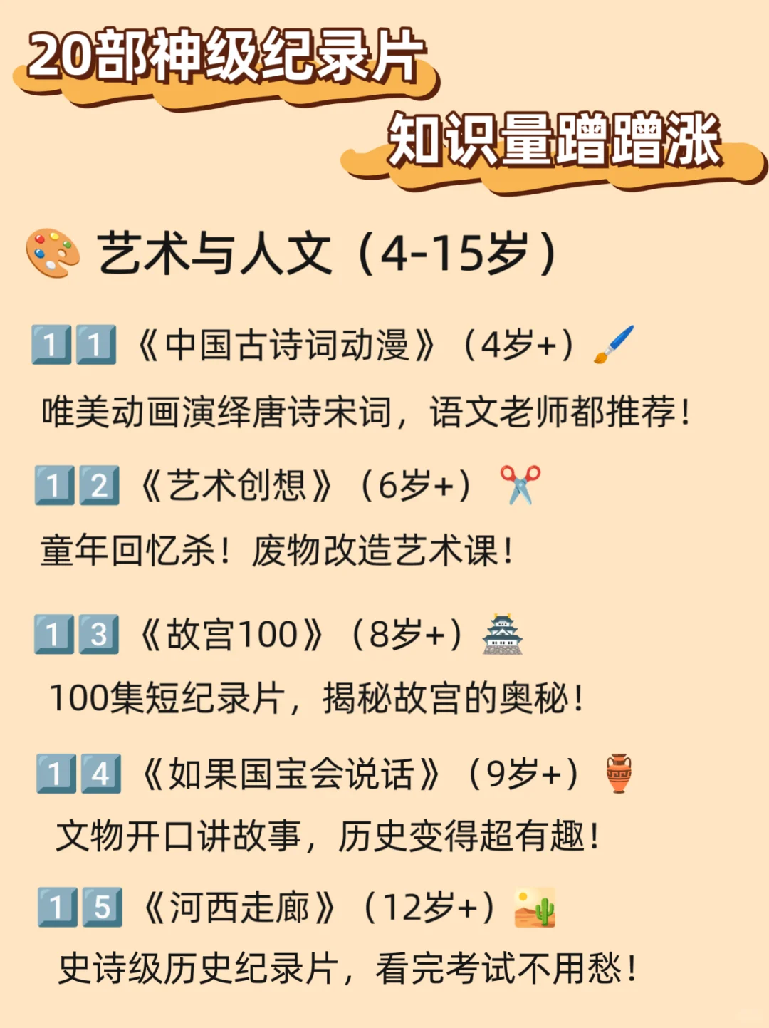 央视力荐🔥|20部儿童必看顶级纪录片