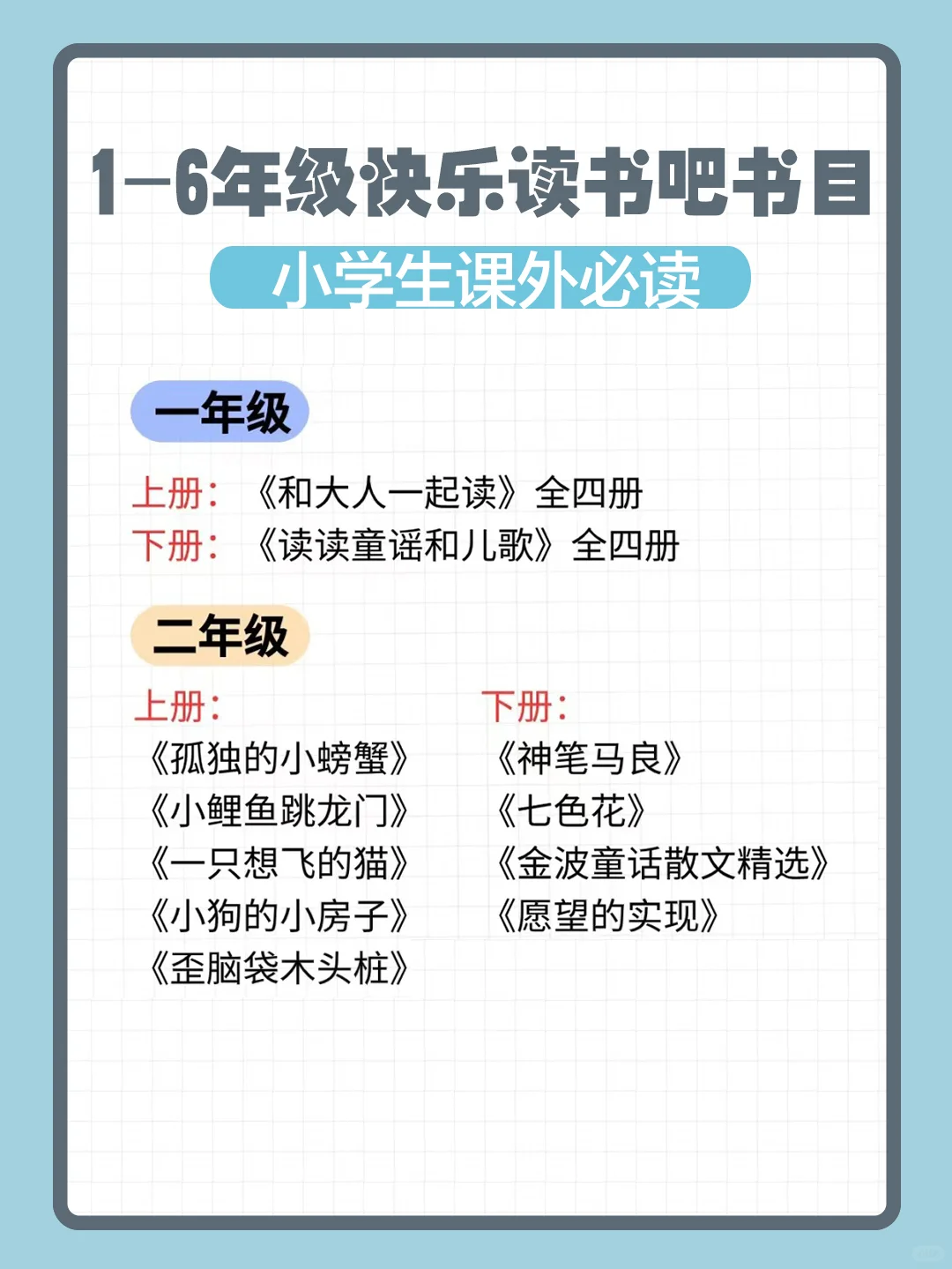 小学生9万阅读量！快乐读书吧推荐书单
