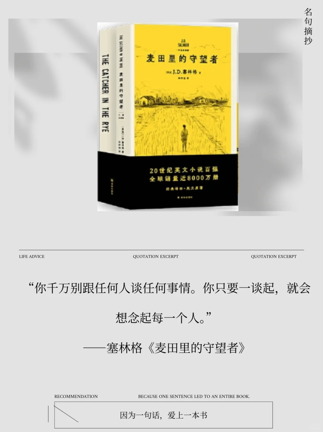 世界级名著独一无二的封神名句，你看过哪些？