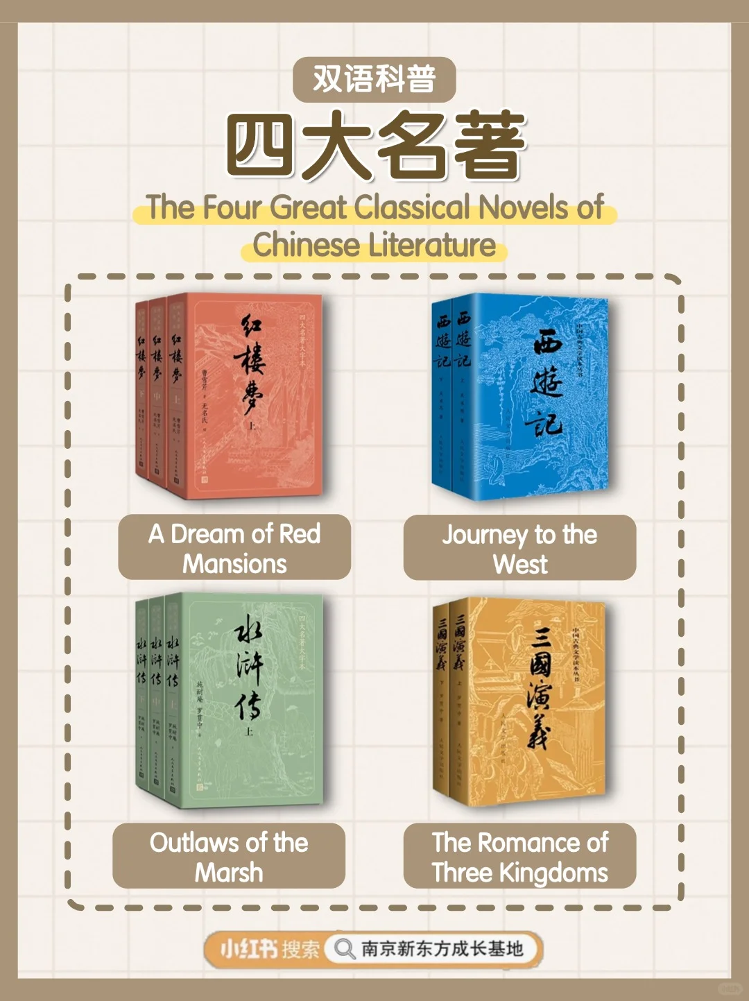 📖双语科普：中国古典文学的四大名著