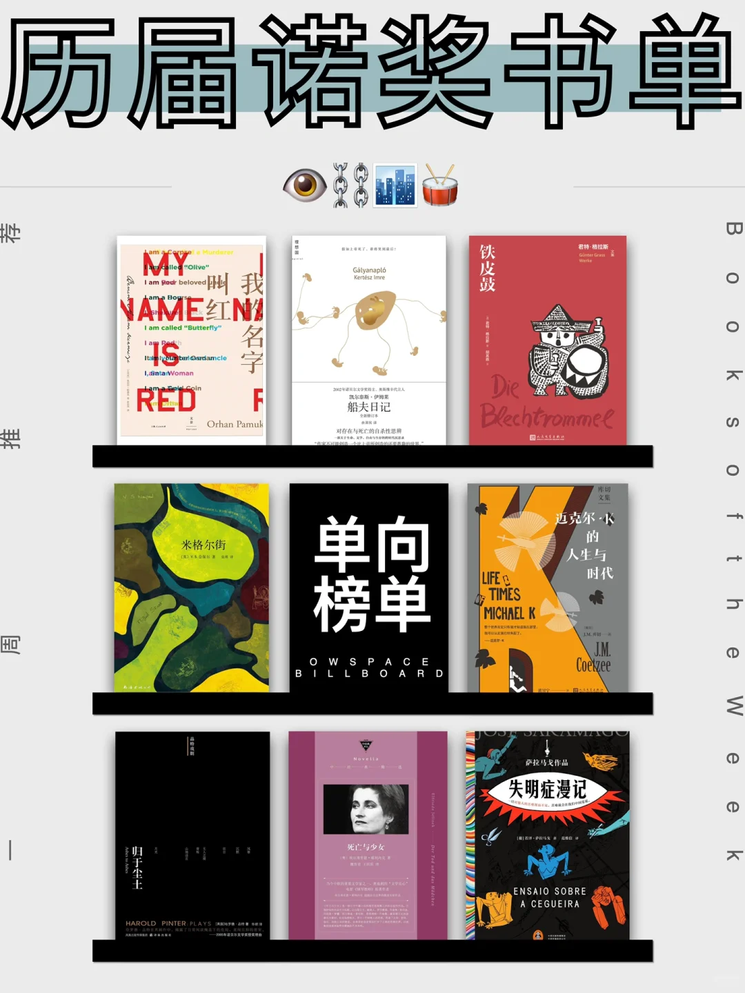 历届诺贝尔文学奖获奖作家及代表作（三）📚