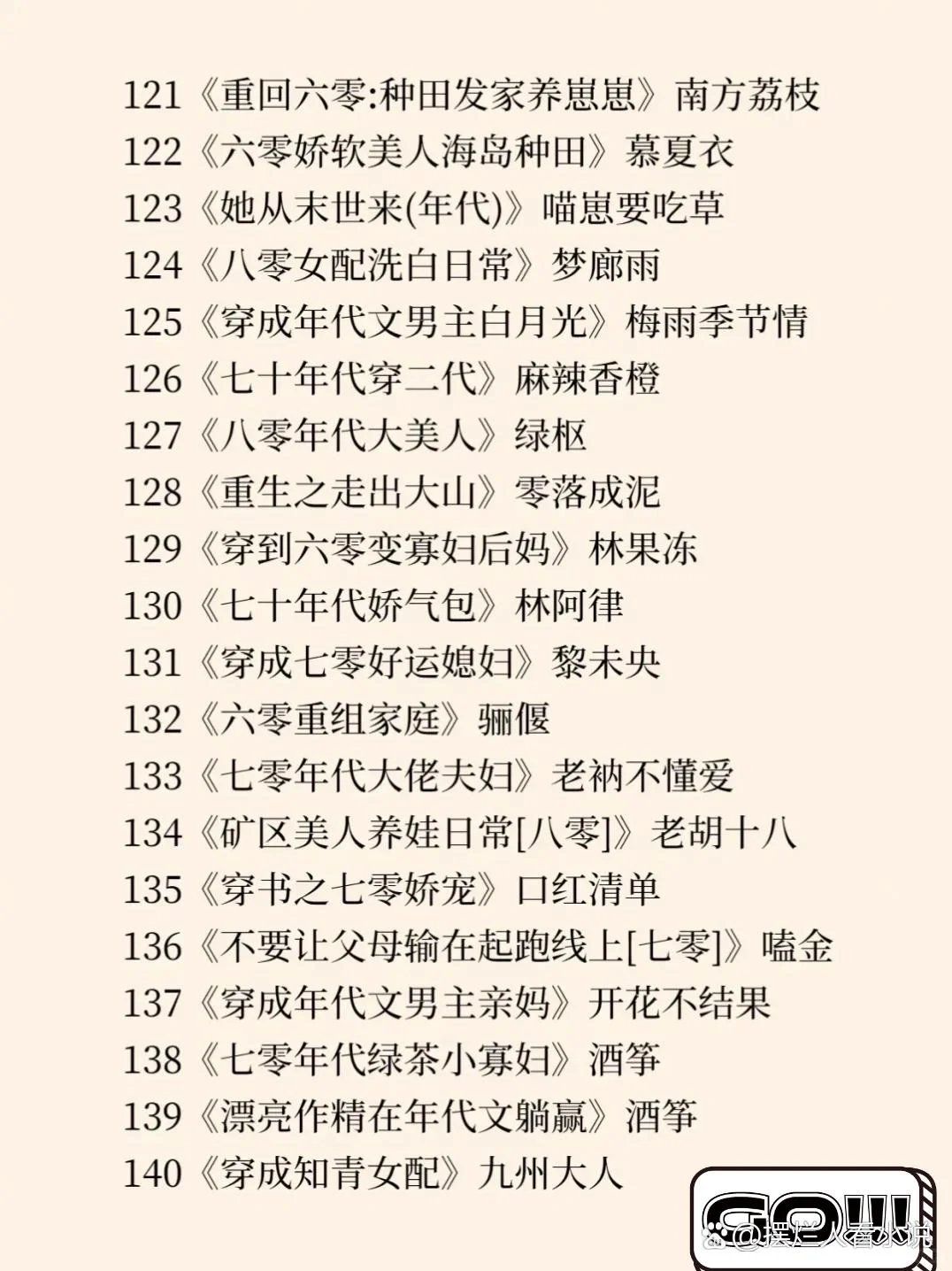 好看的年代文互相推荐