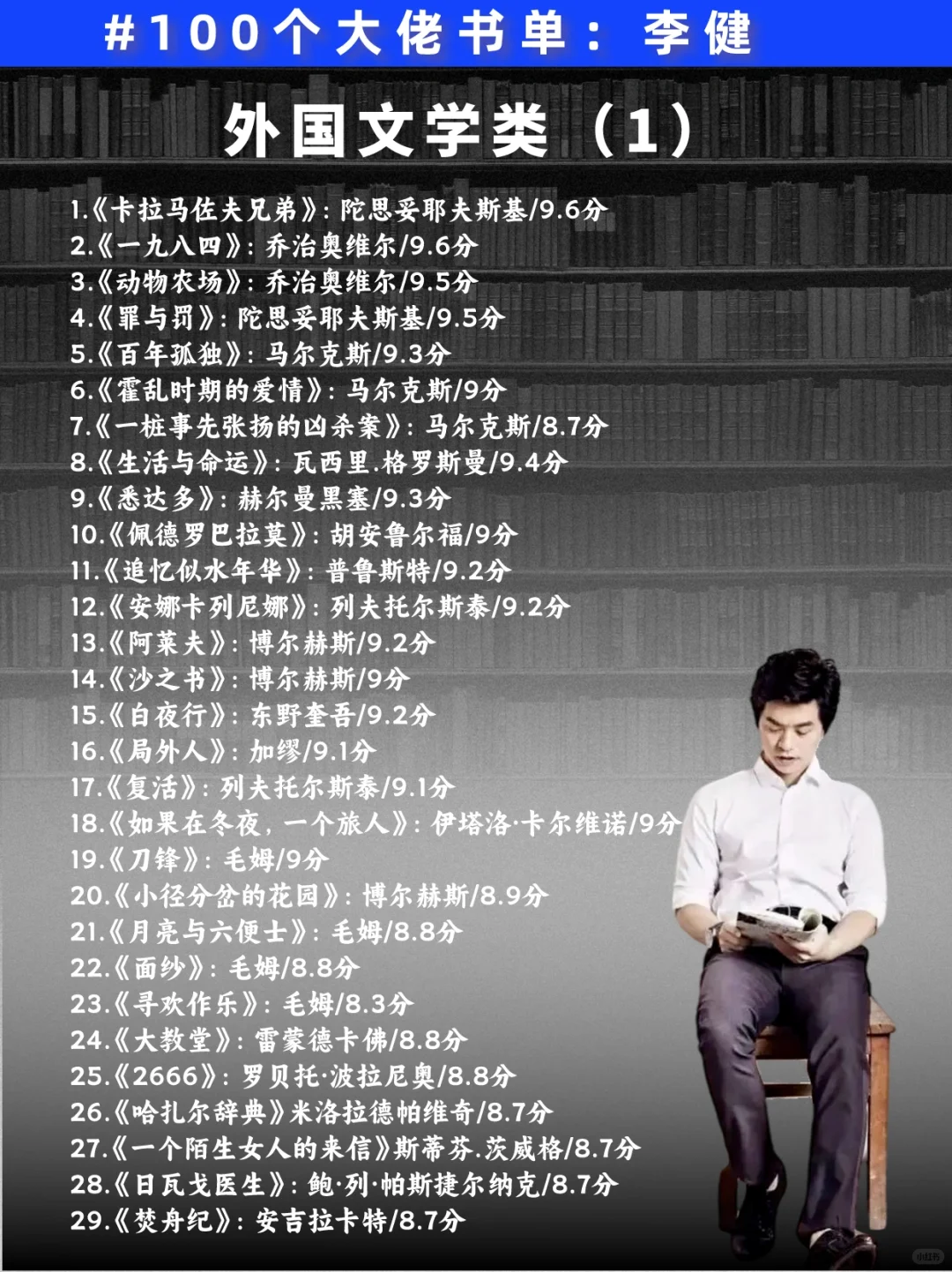 163本！李健超全书单✅像他一样妙语连珠