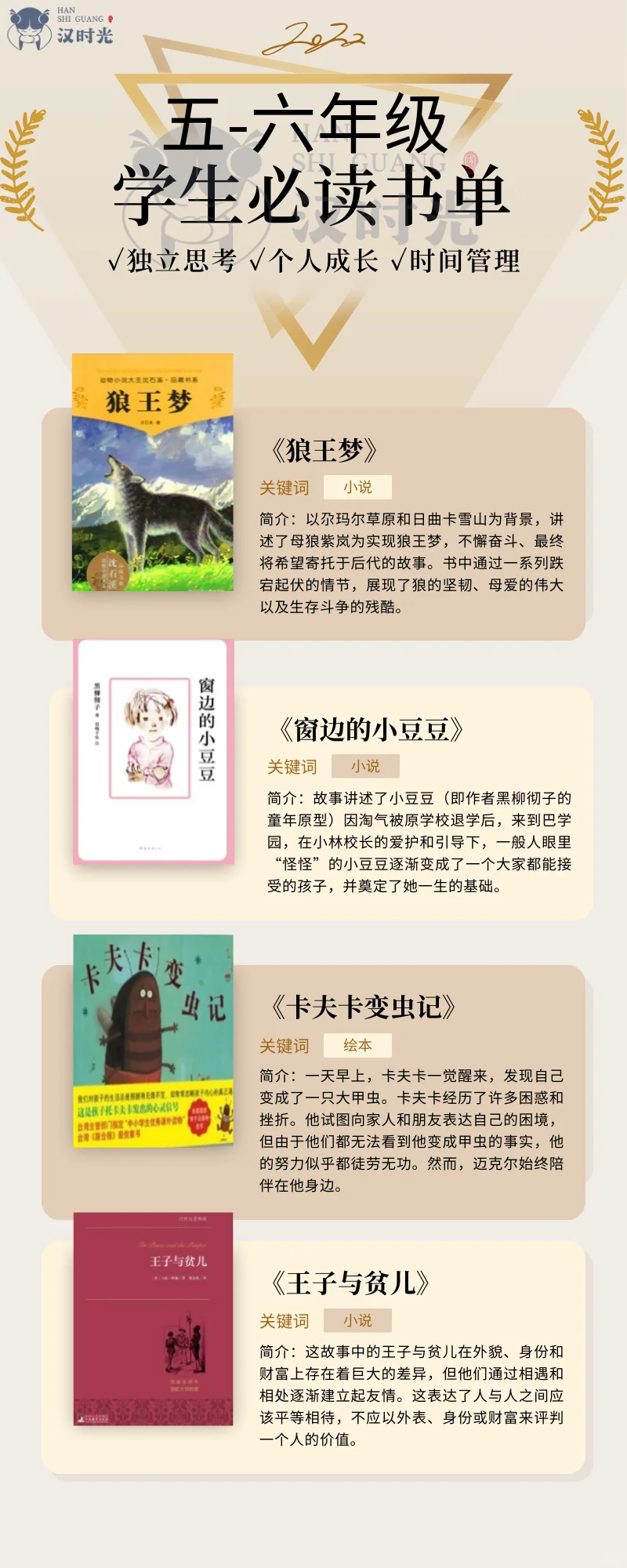 这个暑假读什么❓五～六年必读书单来啦