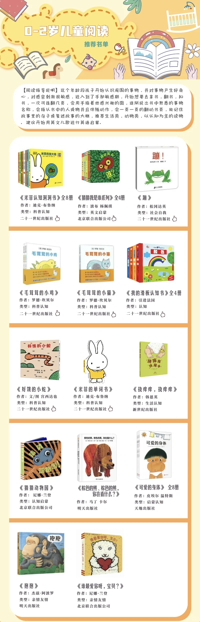 0-2岁必读书单