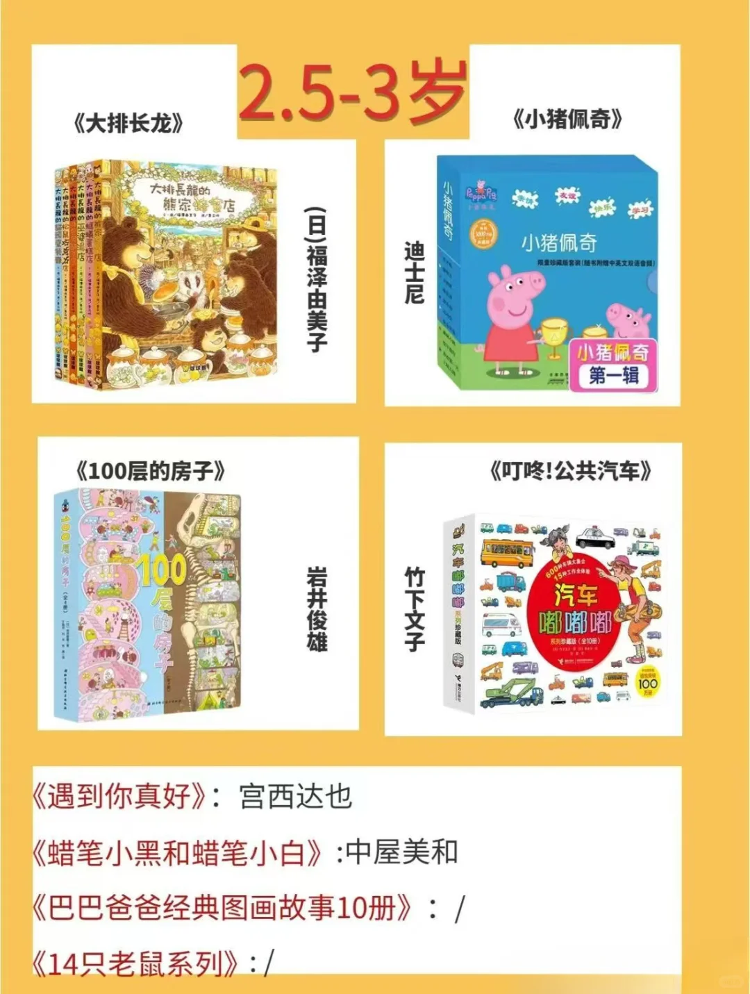 🔥人民日报推荐0-3岁儿童必读经典绘本