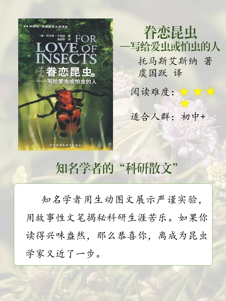 喜欢昆虫的娃必读的10本书