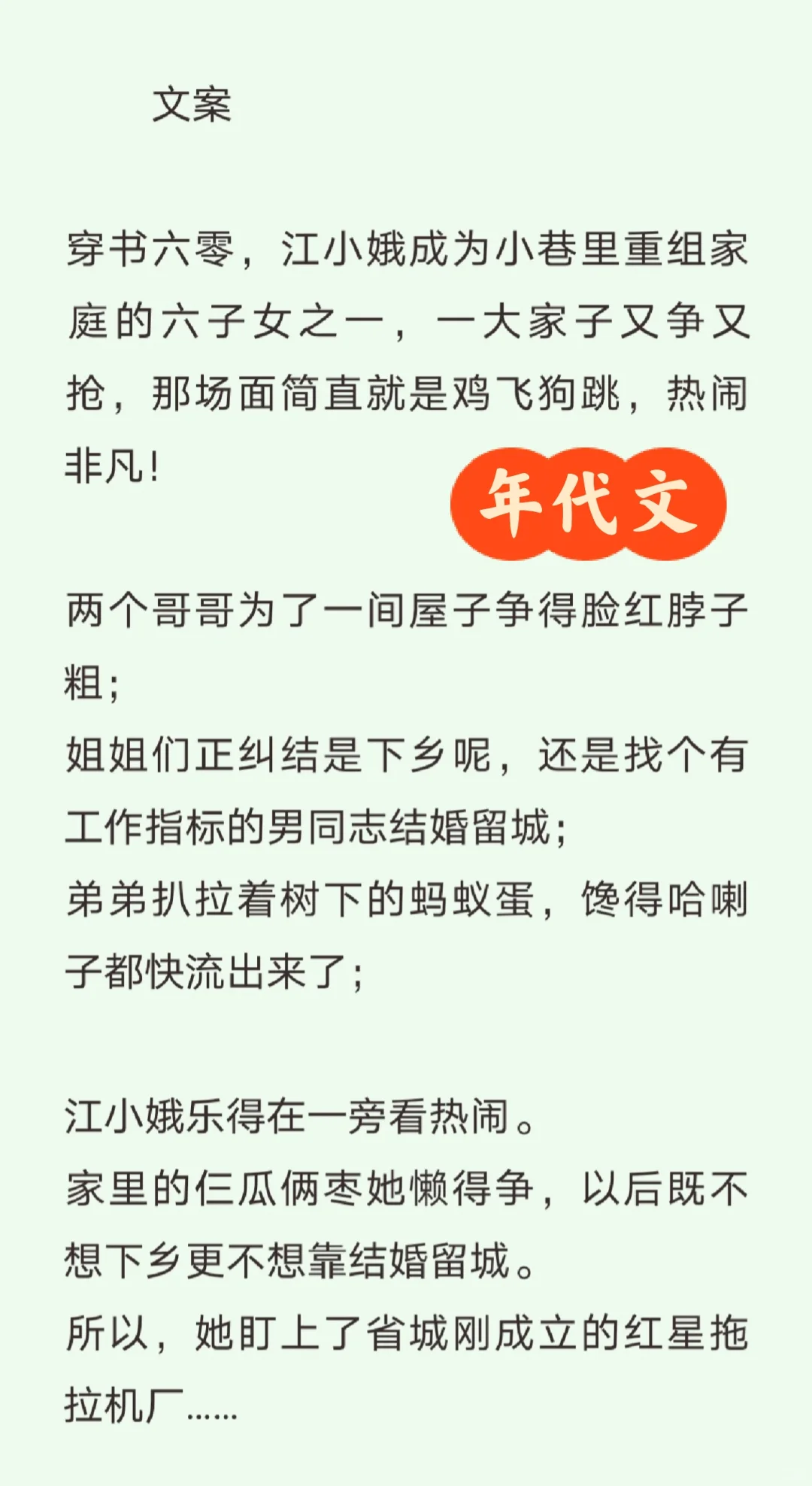 夹二的年代文，女主搞事业不憋屈！