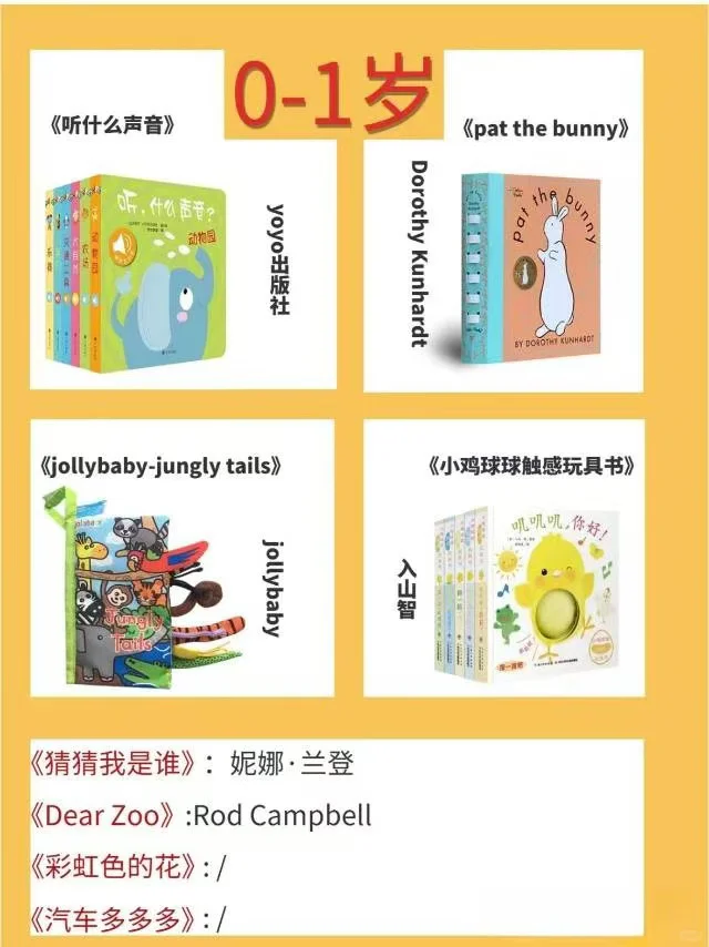 🔥人民日报推荐0-3岁儿童必读经典绘本